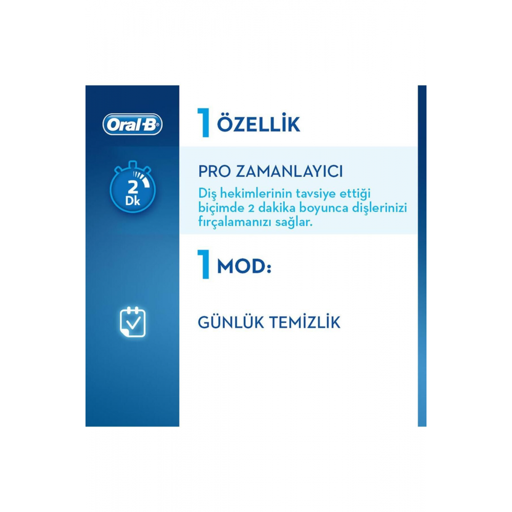 Vitality Siyah D100 Cross Action Elektrikli Diş Fırçası