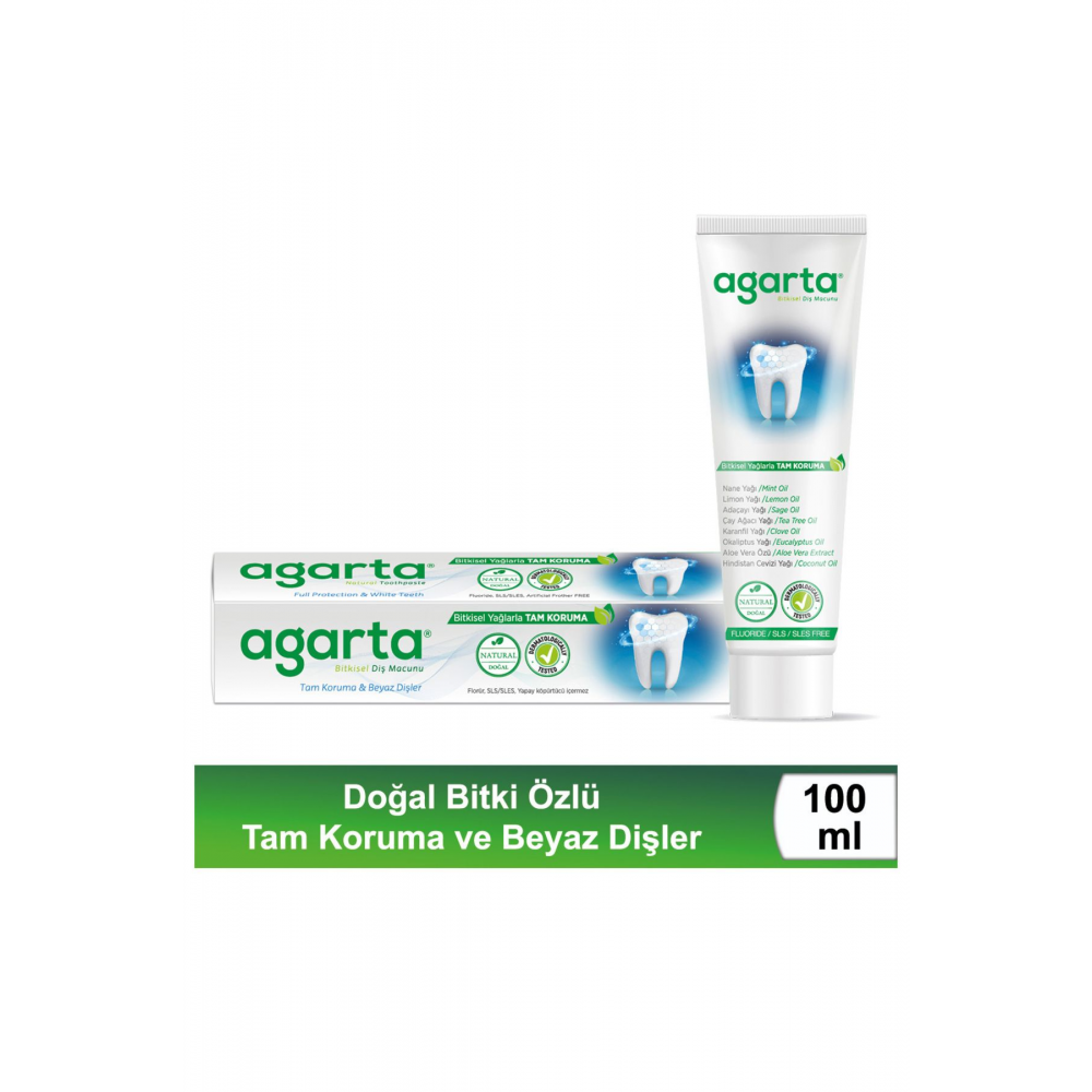 Doğal Bitki Özlü Florürsüz Beyazlatıcı Diş Macunu 100 Ml/130 gr