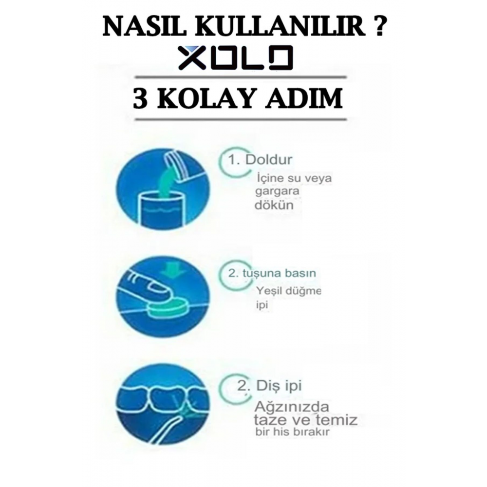 Ağız Çalkalama Protez Diş Bakım Diş Ağız Duşu Sprey Makinası Bakım Temizlik Jet Sprey Diş