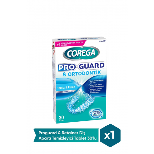 Proguard & Retainer Diş Apartı Temizleyici Tablet 30'lu