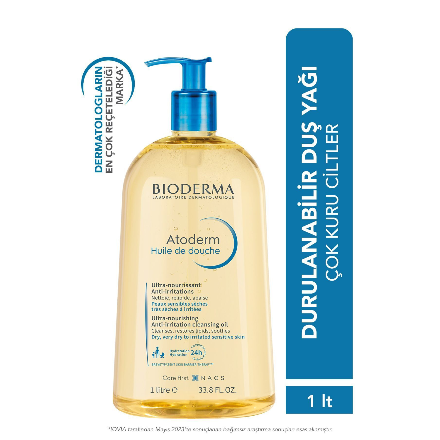 Atoderm Shower Oil Kuru Ciltler Için Nemlendirici Duş Yağı 1lt