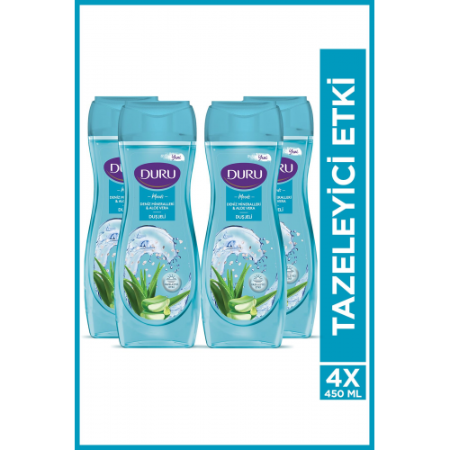 Moods Deniz Mineralleri & Aloe Vera Duş Jeli 4x450ml