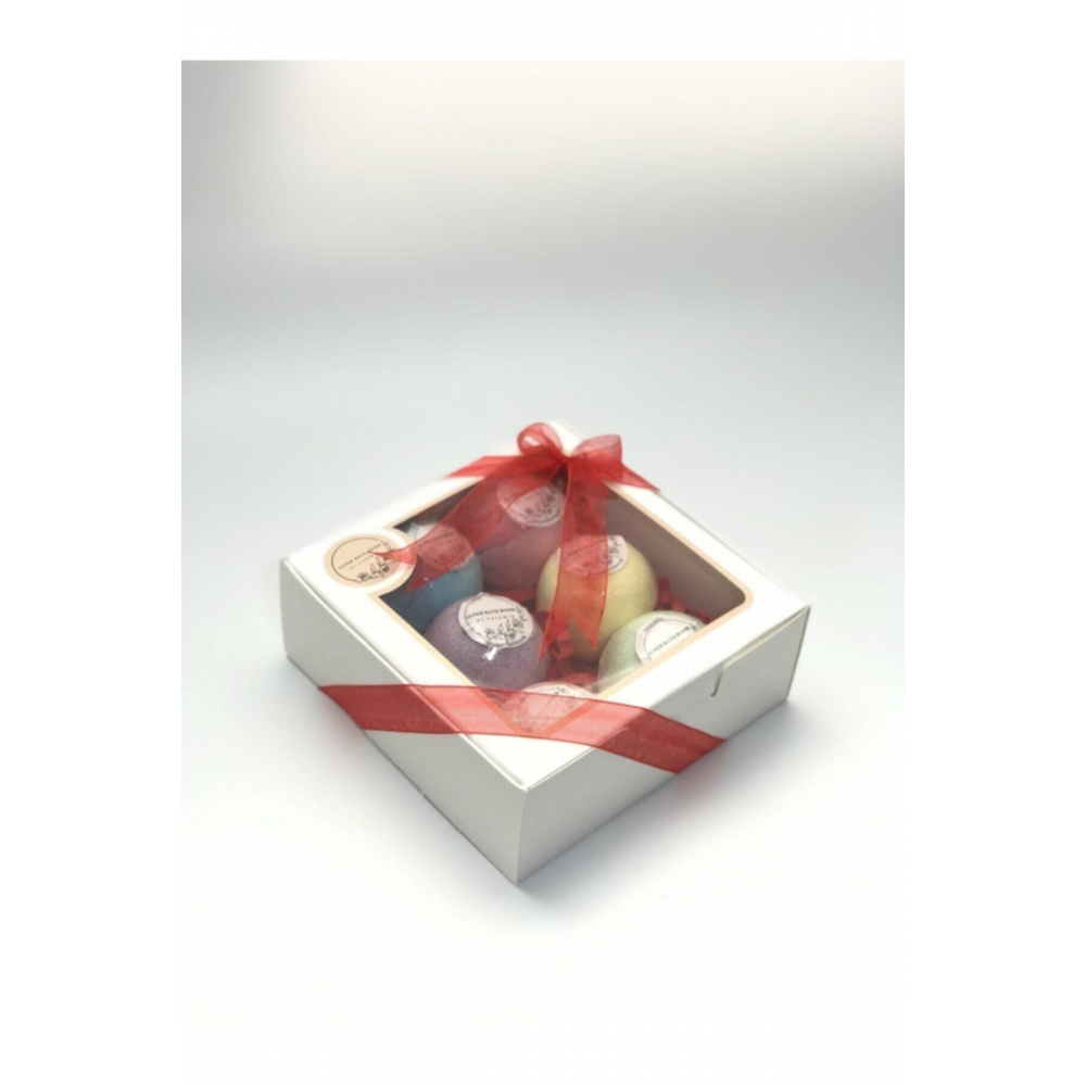 6'lı Doğal Banyo Topu 6x80 Gr. Orta Boy Banyo Bombası Tüm Esanslar/nem Terapi Topu