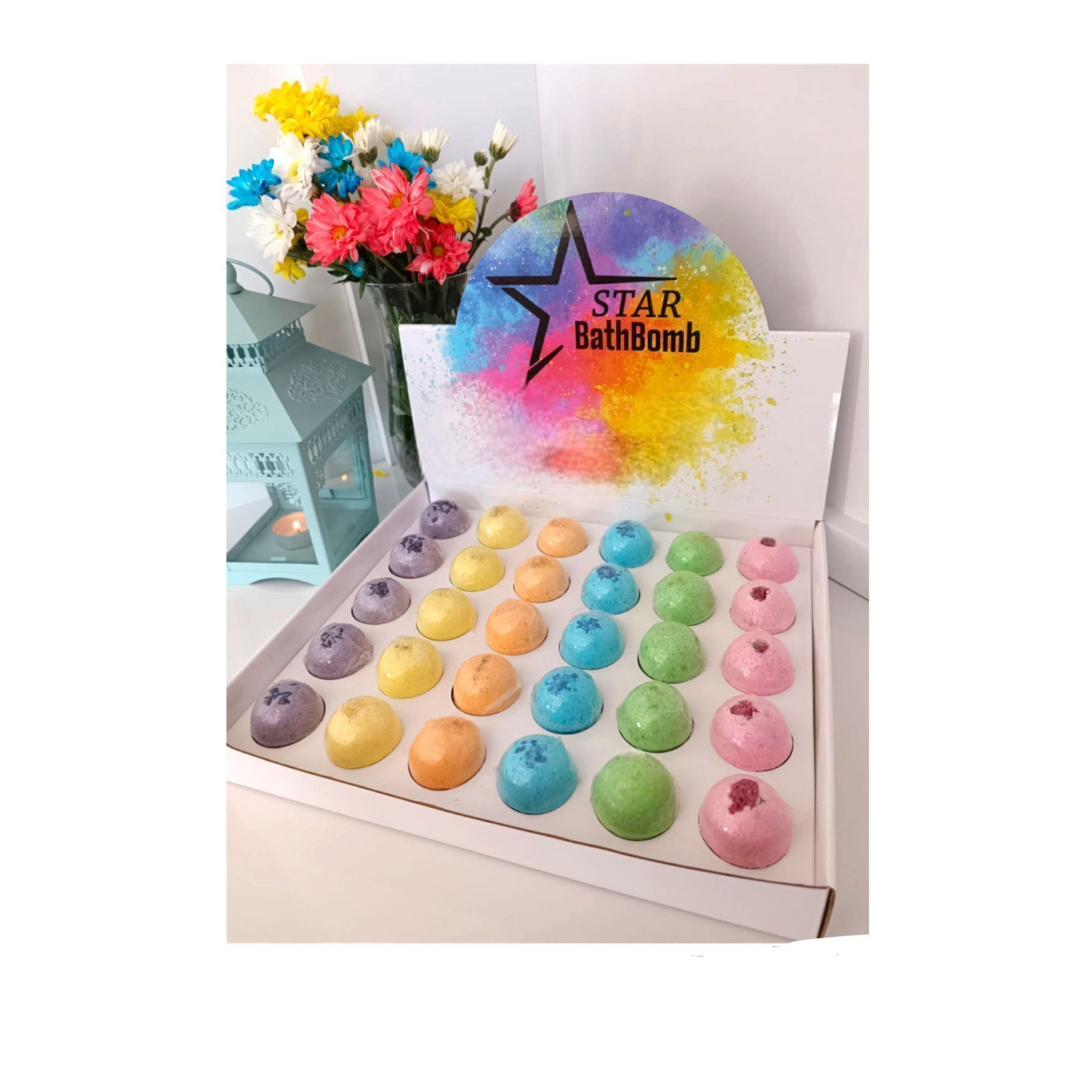 Stantlı 30 Adet Banyo Topu / Nem Bombası / Manikür Pedikür Topu