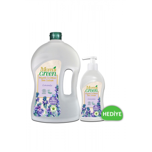 2'li Set Organik Sertifikalı Sıvı Sabun - Lavanta 1500 ml 500 ml