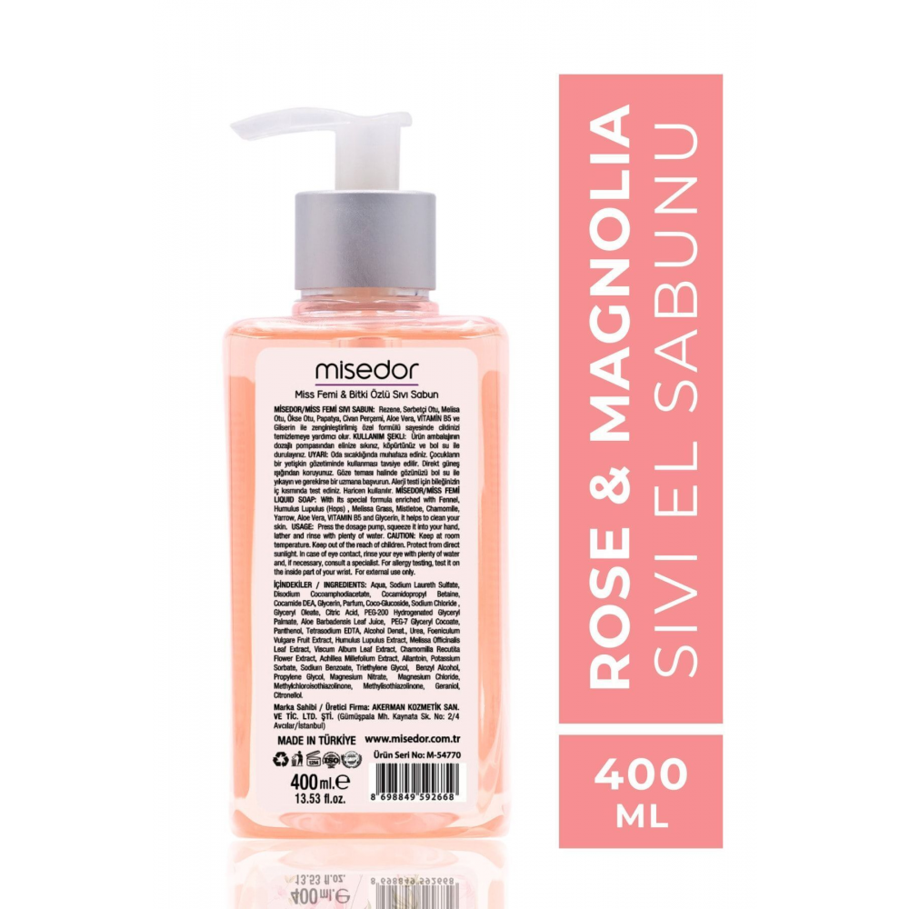 Rose & Magnolia Sıvı Sabun 400 ml