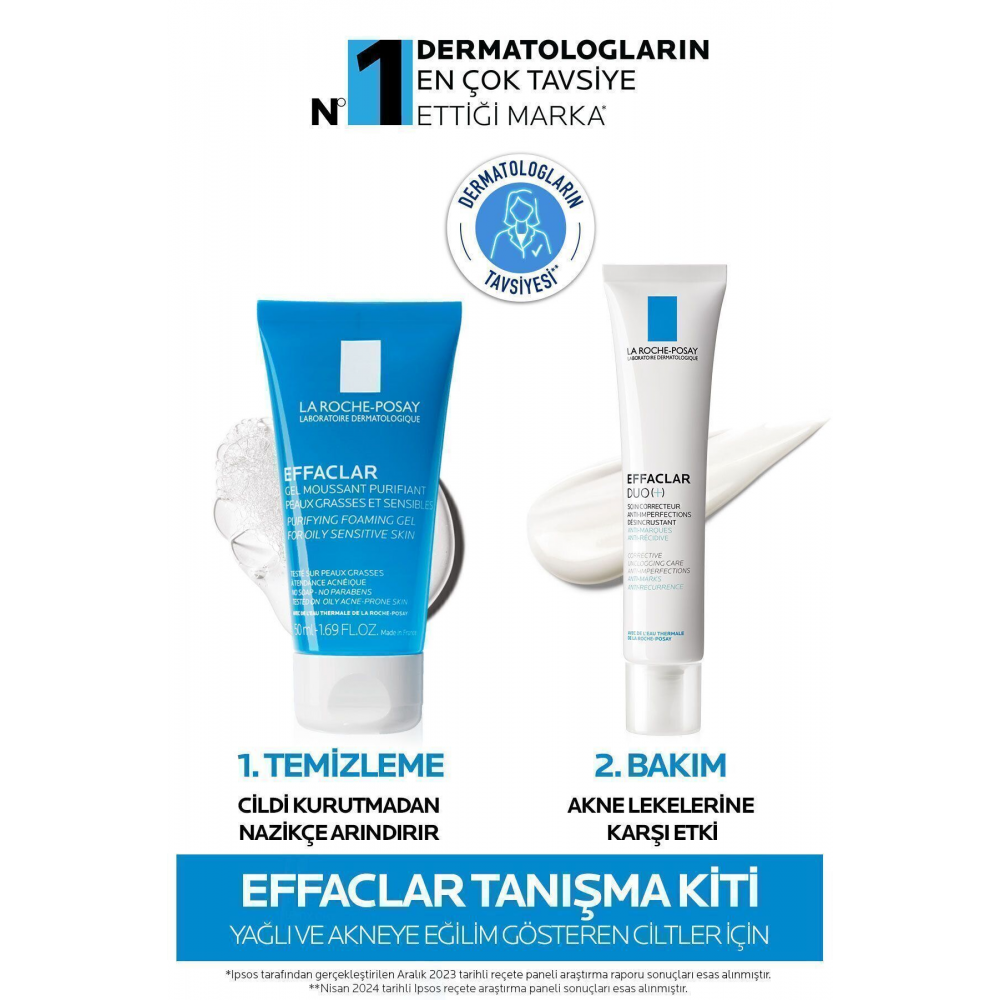 Effaclar Yağlı Ve Akneye Eğilim Gösteren Ciltlere Özel Seyahat Boy Bakım Set