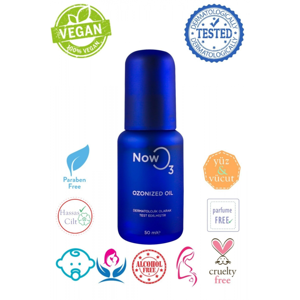 Blue Ozonized Oil - Ozon Yağı 50 Ml Aktif Oksijenle Hasarlı Cilt Bakımı