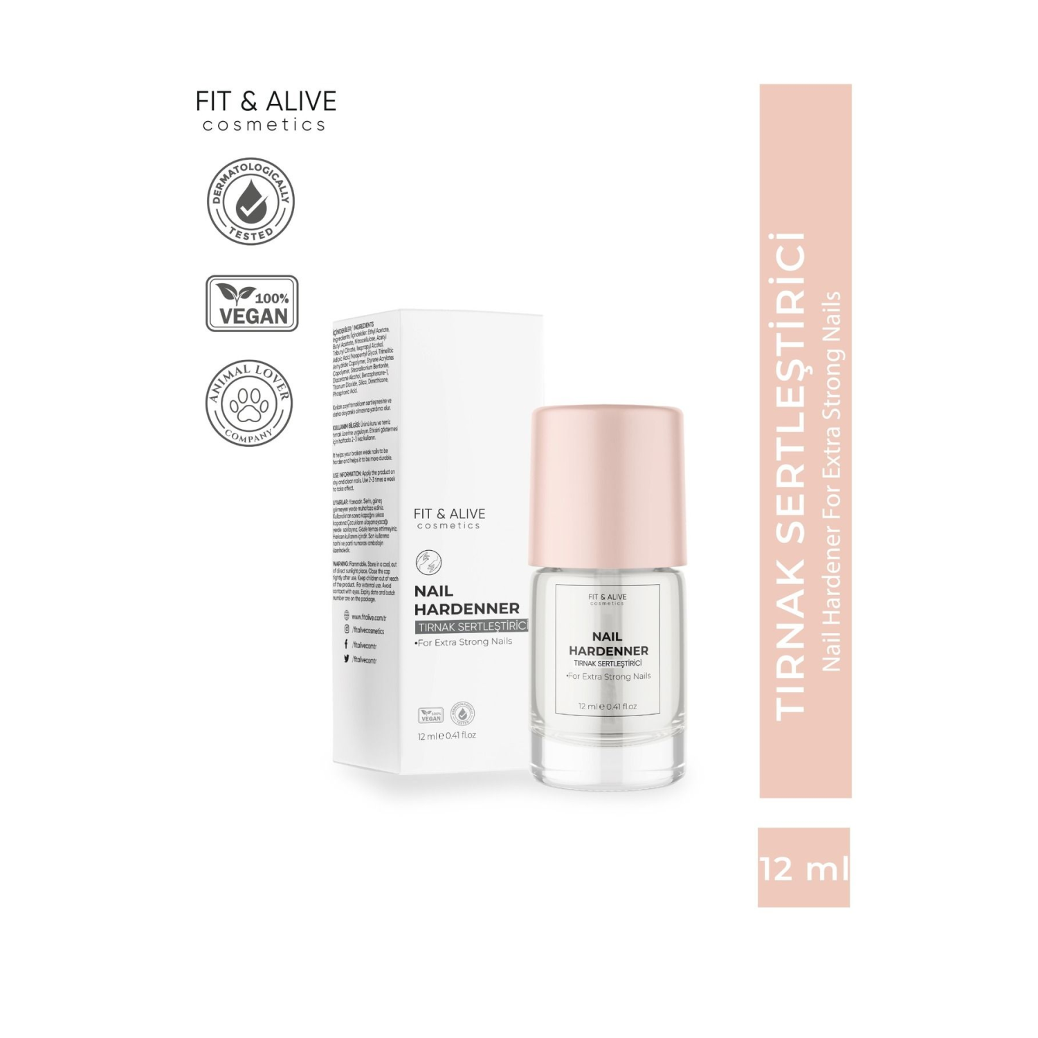 Fitalive Nail Hardener Tırnak - Opak