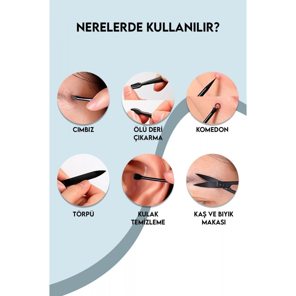 [nevistan] - Profesyonel Manikür Pedikür Seti - Çantalı 17 Parça