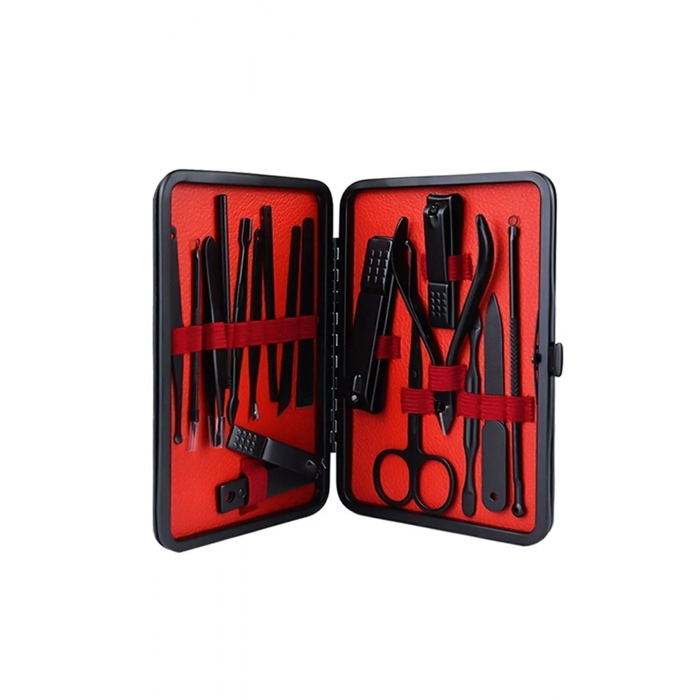 Profesyonel Manikür Pedikür Seti - Çantalı 17 Parça