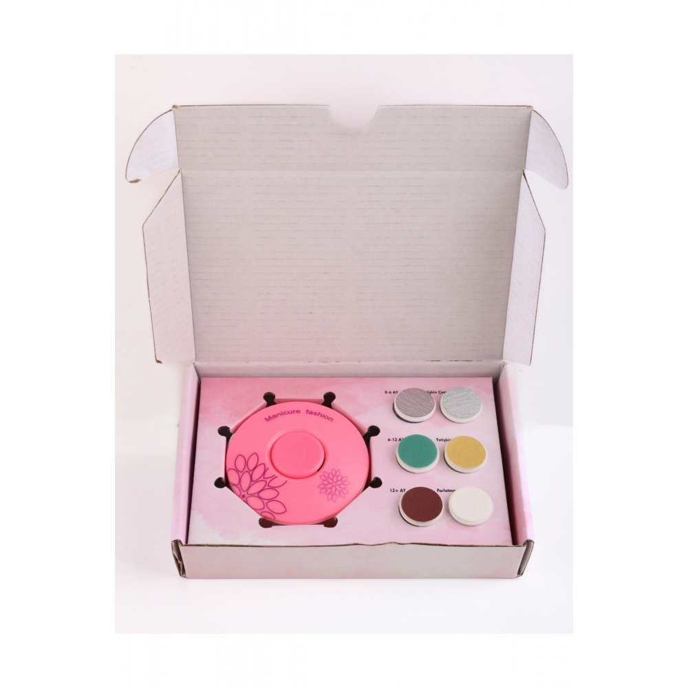 Yenidoğan Bebek/Çocuk ve Yetişkin Pilli Tırnak Kesme Törpüleme Makinası Manikür Set 6 Başlıklı