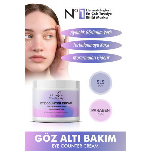 Göz Altı Torbalama Ve Morluk & Koyu Halka Kırışıklık Karşıtı Aydınlatıcı Göz Altı Kremi 50 ml