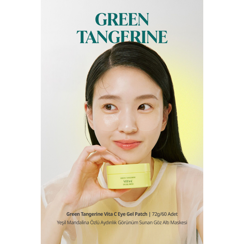 Green Tangerine Vita C - Yeşil Mandalina Özlü Aydınlatıcı & Leke Karşıtı Göz Altı Maskesi(60 ADET)