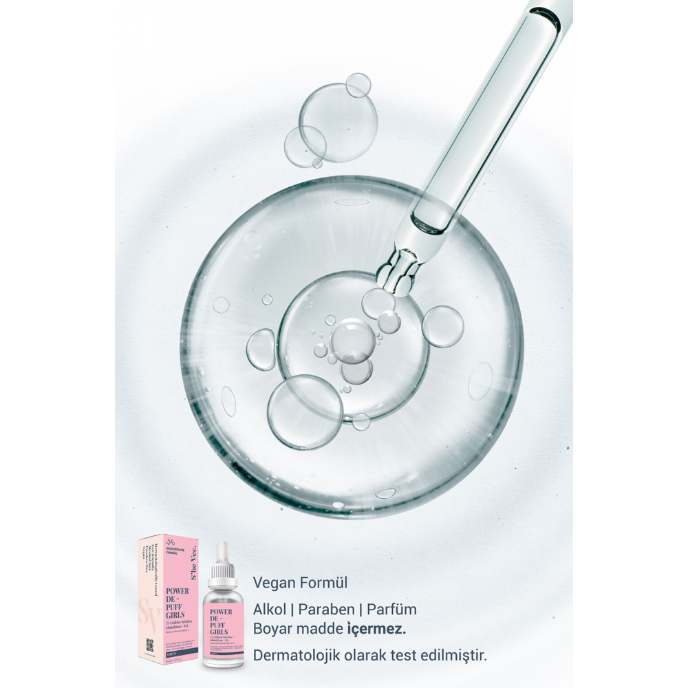 POWER DE PUFF GIRLS - Gözaltı Morluğu, Torbalanma, Şişlik ve Yaşlanma Karşıtı Göz Altı Serumu