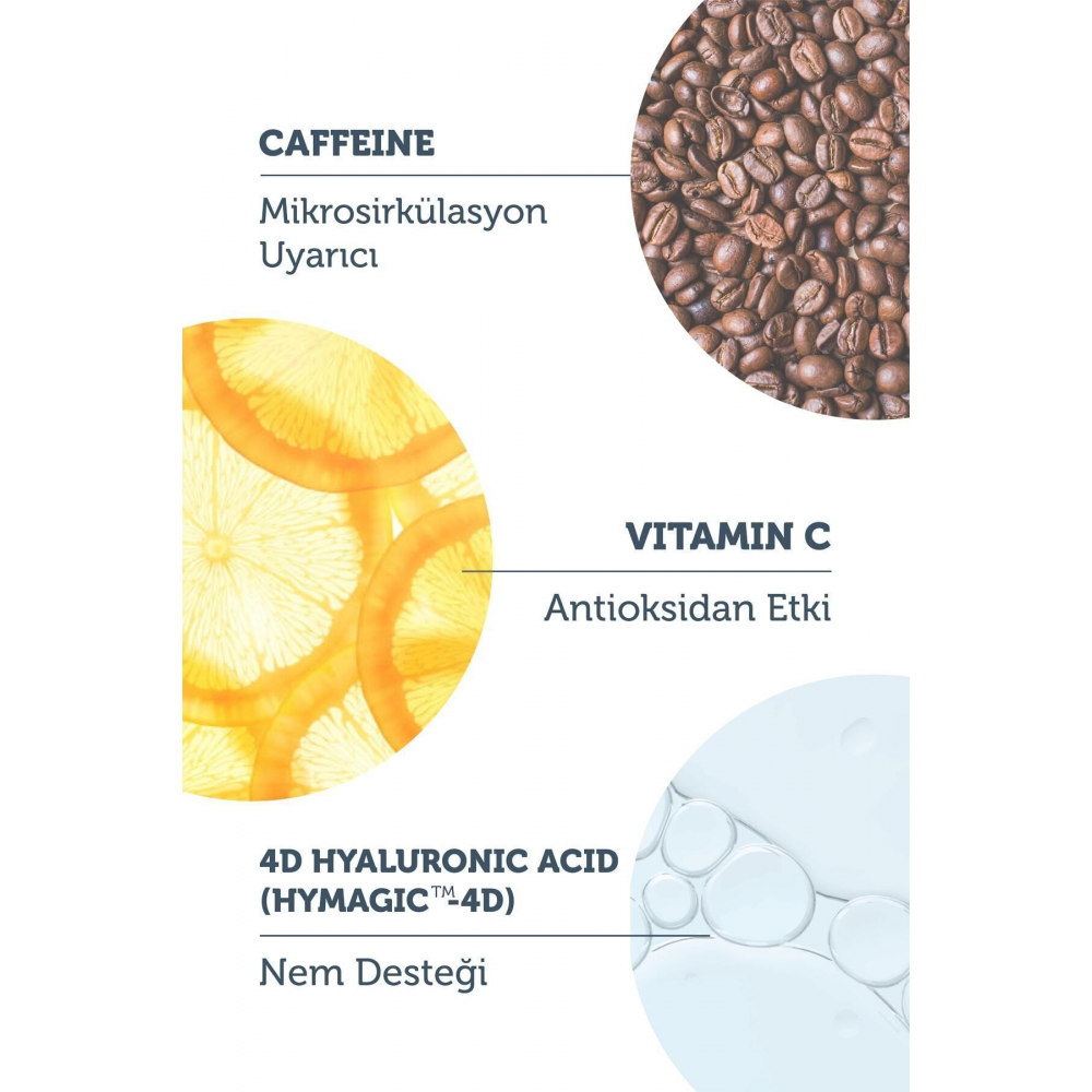 Torbalanma Karşıtı, Aydınlatıcı Kafein Göz Altı Serumu 30 ml (CAFFEİNE 5% VİTAMİN C)