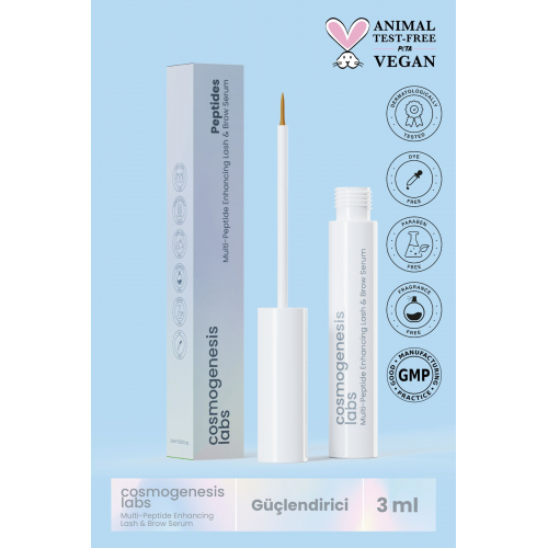 Güçlendirici Besleyici Su Bazlı Kaş Kirpik Serumu 3ml Vegan Doğal Içerik Dolgun Görünüm (1% BİOTİN)