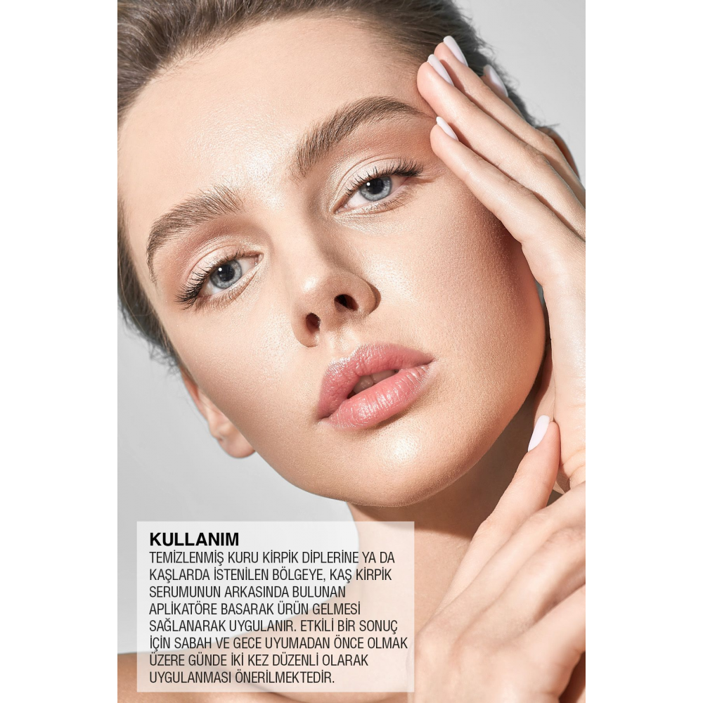 Kaş Kirpik Serumu - Kolajen Hyaluronik Asit Hint Yağı Keratin Peptidleri B5 Biocomplex B11