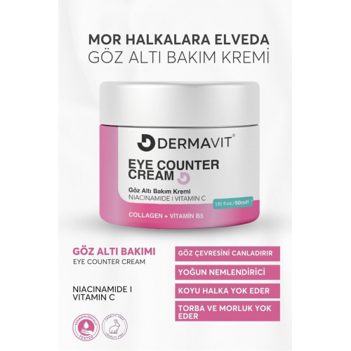 Göz Altı Torba Ve Morluk & Koyu Halka Karşıtı Yoğun Nemlendirici Ile Göz Altı Aydınlatıcı Krem 50ml