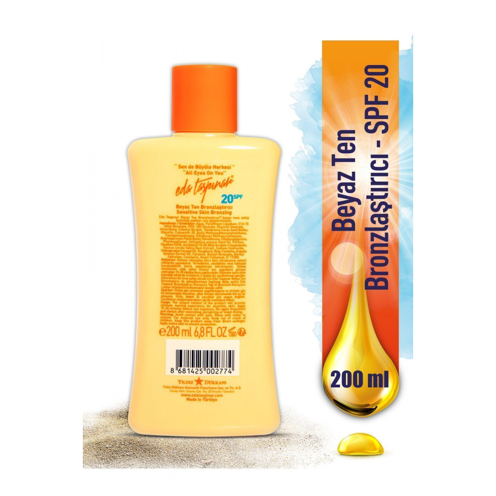 Beyaz Ten Bronzlaştırıcı Spf 20 Krem (losyon) - 200 Ml