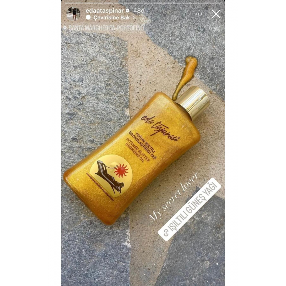 Yoğun Bronzlaştırıcı Işıltılı Simli Yağ - 200 ml
