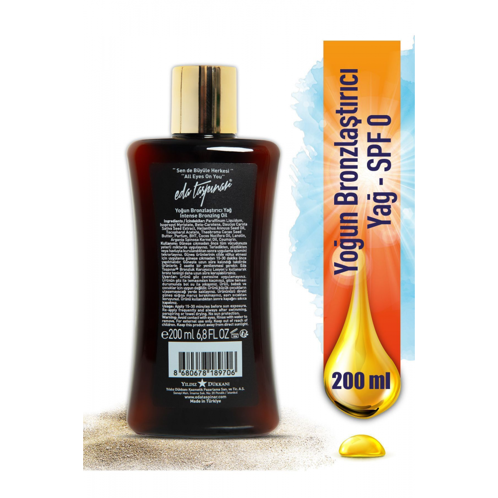 Yoğun Bronzlaştırıcı Yağ 200 ml