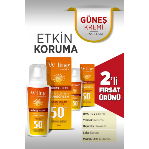 Yüksek Korumalı Spf 50+ Yüz Ve Vücut Güneş Kremi 125ml+125ml 4 Mevsim Güneş Kremi