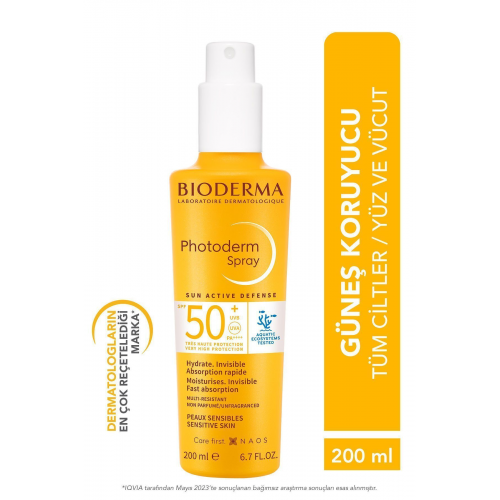 Photoderm Spf50 Güneş Koruyucu Sprey 200 ml