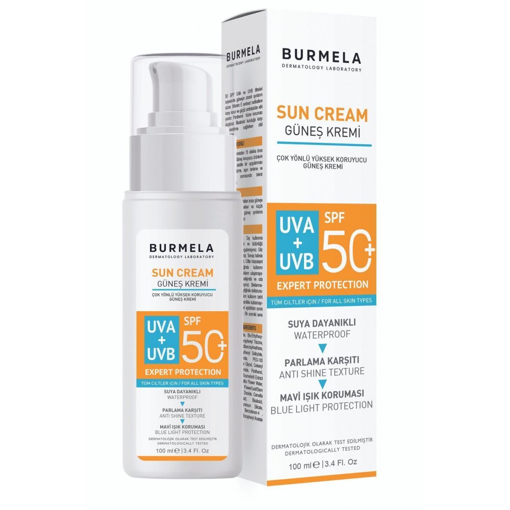 Spf + 50 Tüm Ciltler için Mineralli Yüz ve Vücut Güneş Kremi 100 ml