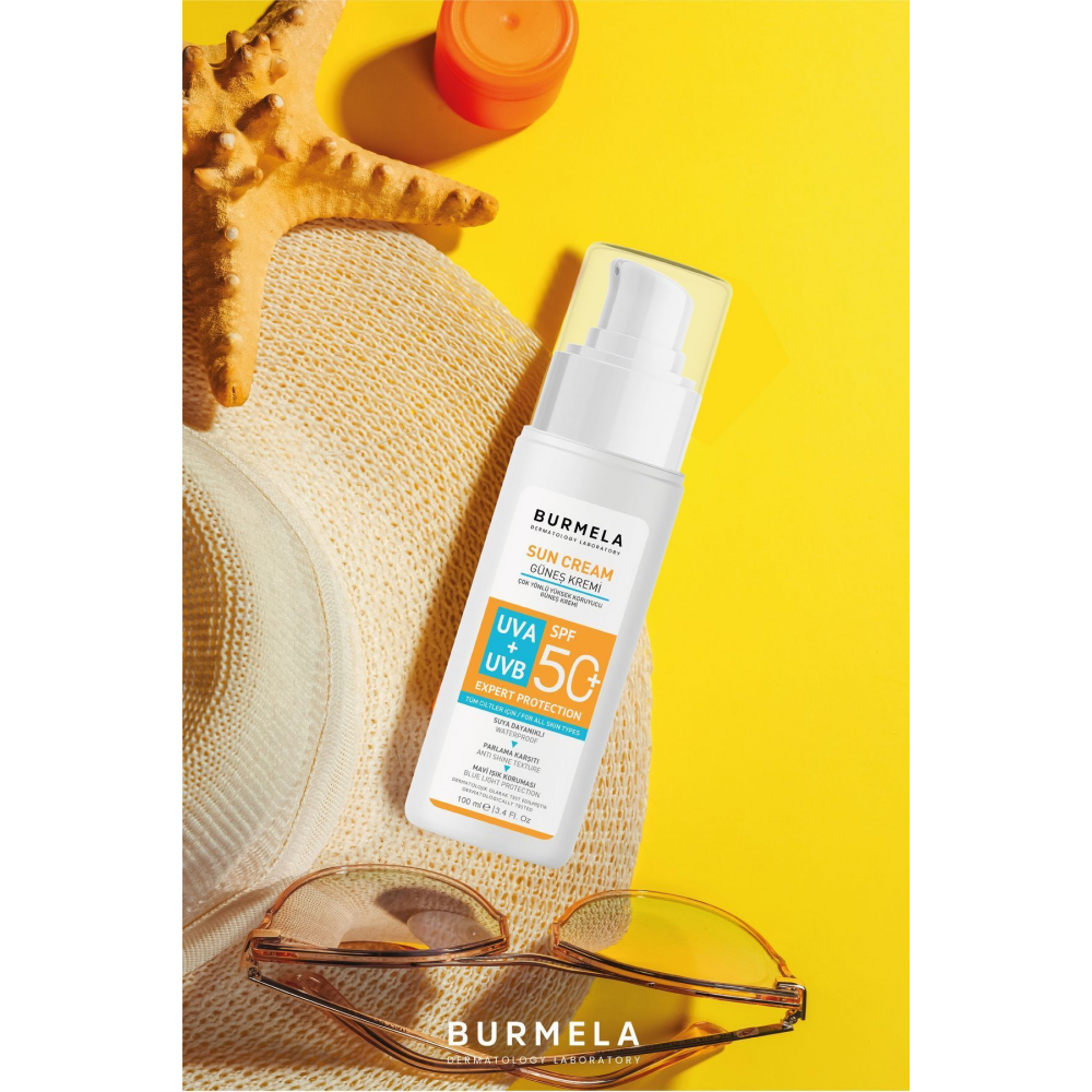 Spf + 50 Tüm Ciltler için Mineralli Yüz ve Vücut Güneş Kremi 100 ml