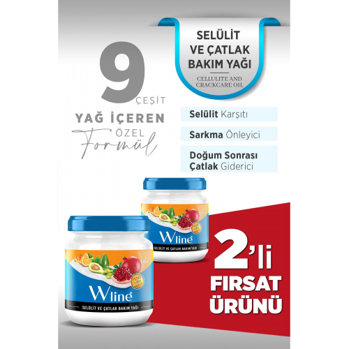 Selülit Ve Çatlak Jeli 190ml 9 Yağ Içeren 2'li
