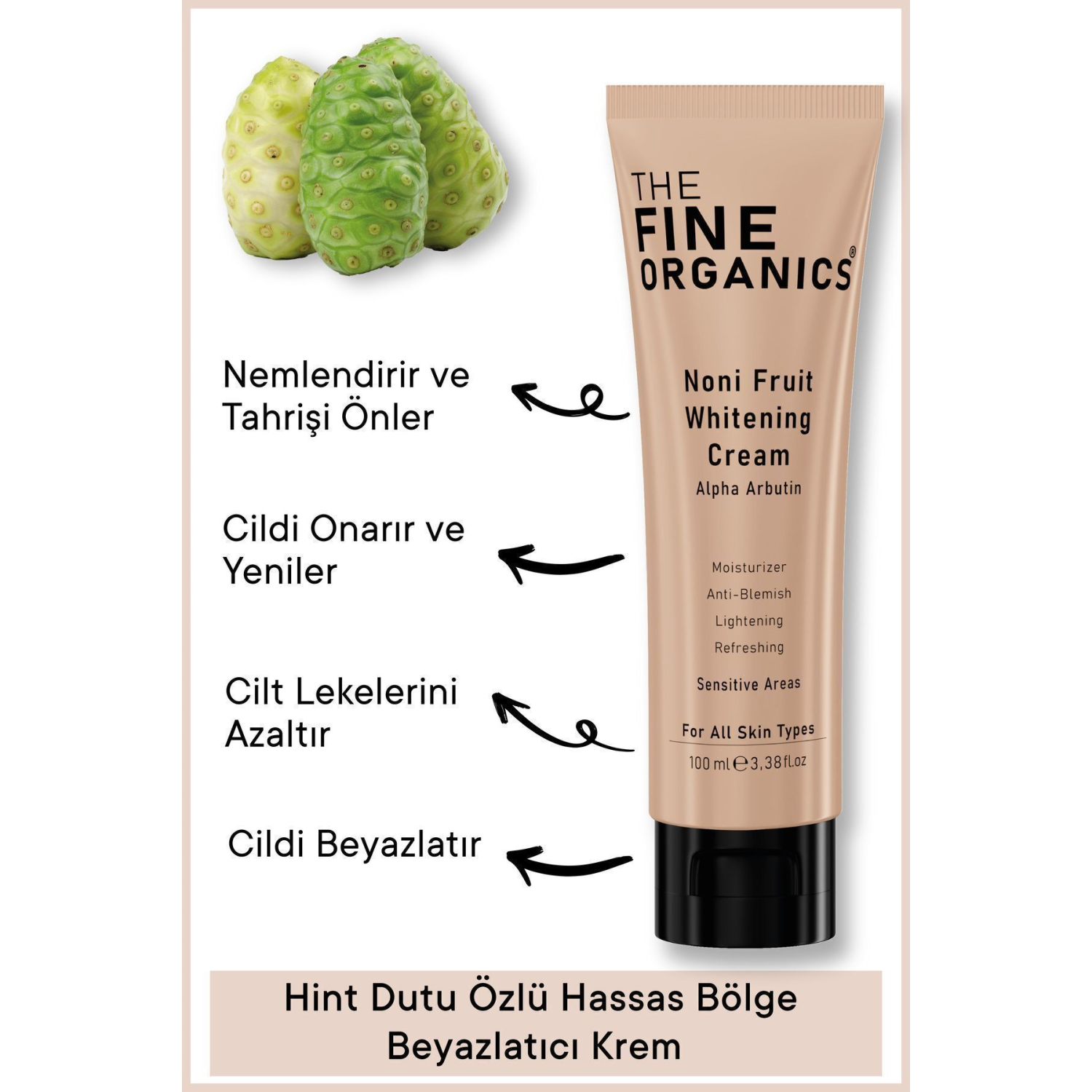 Hint Dutu Özlü Yüz Ve Hassas Bölge Beyazlatıcı Krem (GENİTAL BÖLGE,KOLTUK ALTI,DİRSEK BÖLGE)100ml