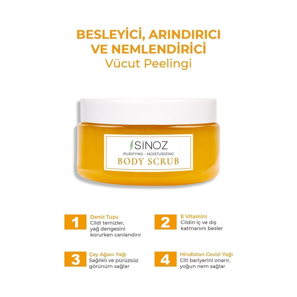 Body Scrub Besleyici Arındırıcı Nemlendirici Vücut Peelingi 300 gr