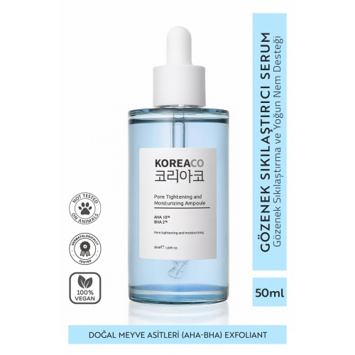 Aha & Bha Canlandırıcı & Gözenek Sıkılaştırıcı Ve Nemlendirici (AHA%10-BHA%2) Ampoule