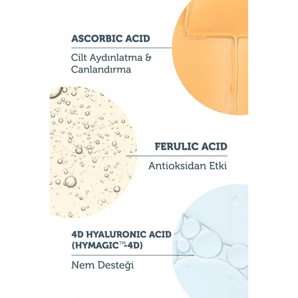 C Vit Aydınlatıcı Ve Ton Eşitleyici Bakım Serumu 30 ml %10 Ascorbic Acid & Ferulic Acid %0,5