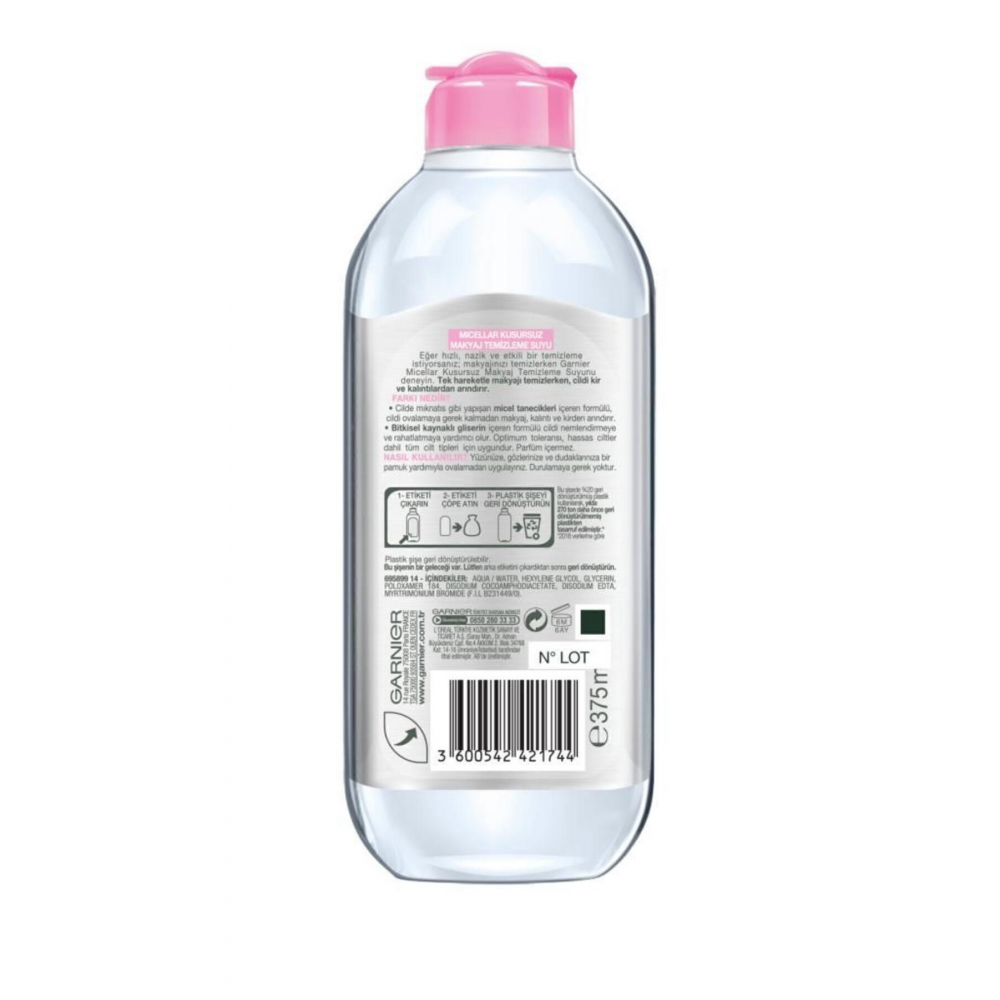 Micellar Kusursuz Makyaj Temizleme Suyu 375ml