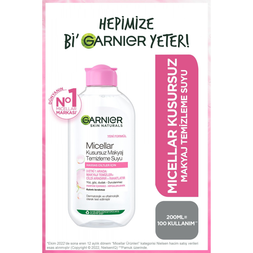 Micellar Kusursuz Makyaj Temizleme Suyu 200ml