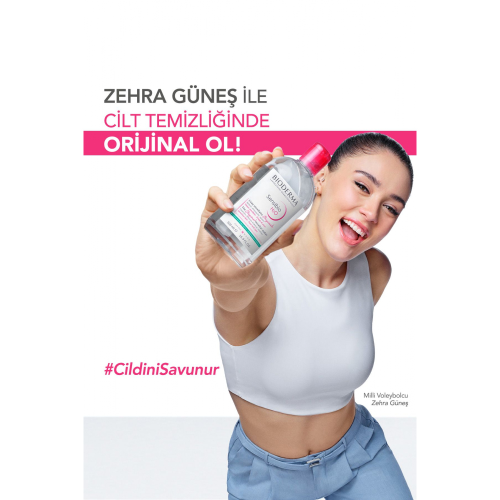 Sensibio H2O Micellar Makyaj Temizleme Suyu 2'li Set Nemlendirici Yüz ve Göz Çevresi 500 ml