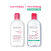 Sensibio H2O Micellar Makyaj Temizleme Suyu 2'li Set Nemlendirici Yüz ve Göz Çevresi 500 ml