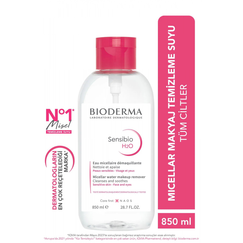 Sensibio H2O Micellar Makyaj Temizleme Suyu Hassas ve Normal Ciltler 850 ml