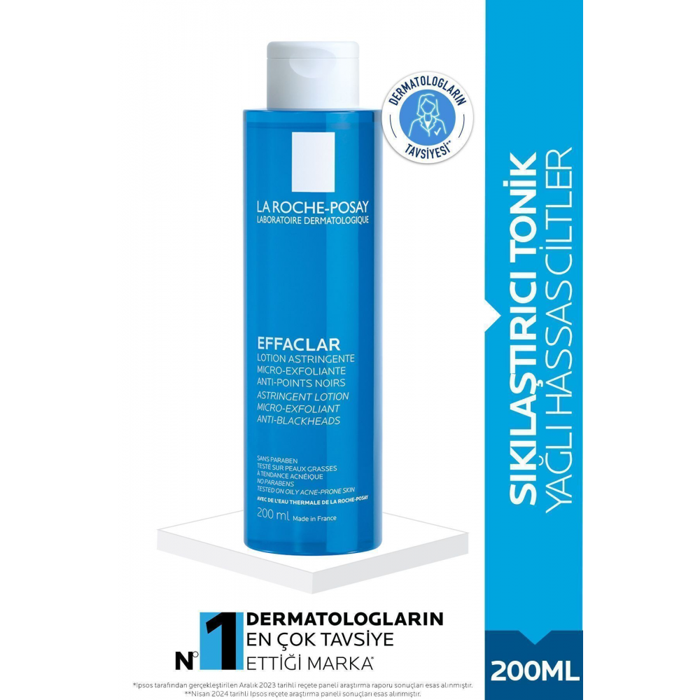 La Roche-Posay Effaclar Yağlı,Akne/Sivilceye Eğilimli Ciltler İçin Salisilik Asit İçeren Tonik 200ml