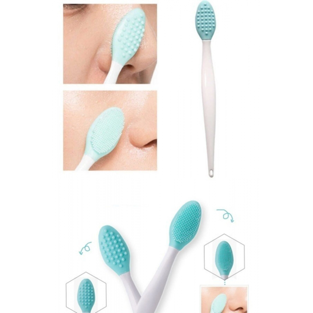Burun Siyah Nokta Cilt Ve Yüz Temizleyici Temizleme Fırçası Peeling Fırça Çilek