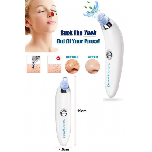 Pilli Derma Suction 40 Kpa Vakumlu Siyah Nokta Ve Yüz Temizleme Cihazı (ALETİ)