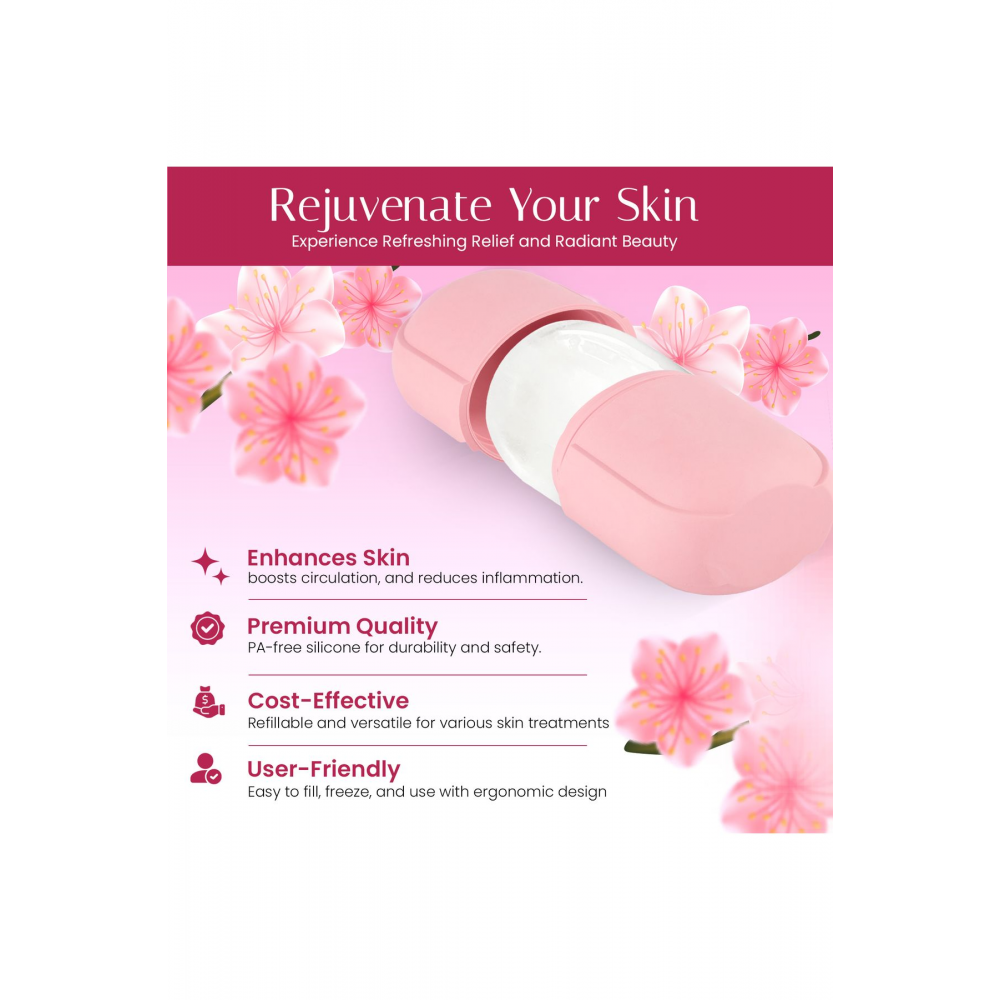 Contour Cube Yüz Masaj Buzu Gua Sha İce Roller Soğuk Terapi Doğal Bakım ve Cilt Bakım Aleti