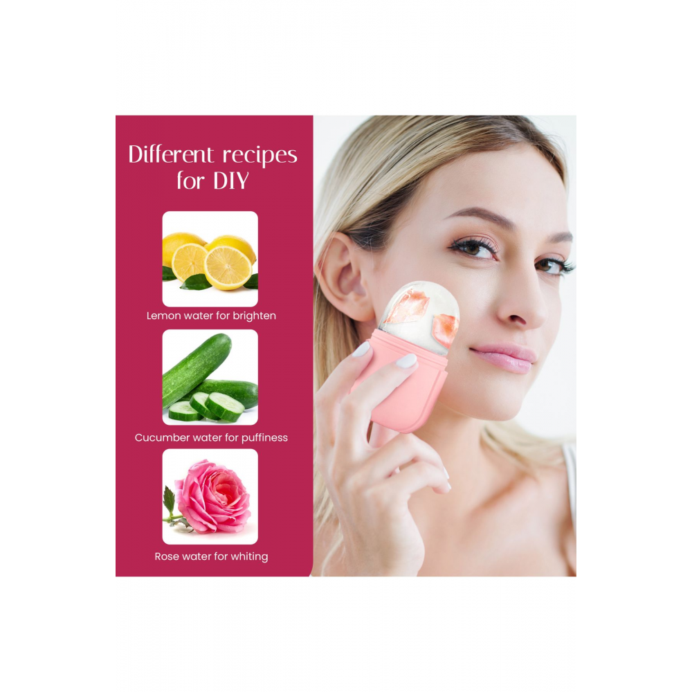 Contour Cube Yüz Masaj Buzu Gua Sha İce Roller Soğuk Terapi Doğal Bakım ve Cilt Bakım Aleti