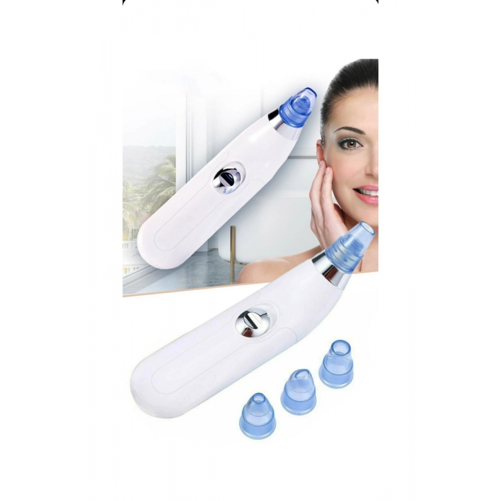 Vakumlu Siyah Nokta Ve Yüz Temizleme Cihazı (ALETİ) 4 Başlıklı Pilli