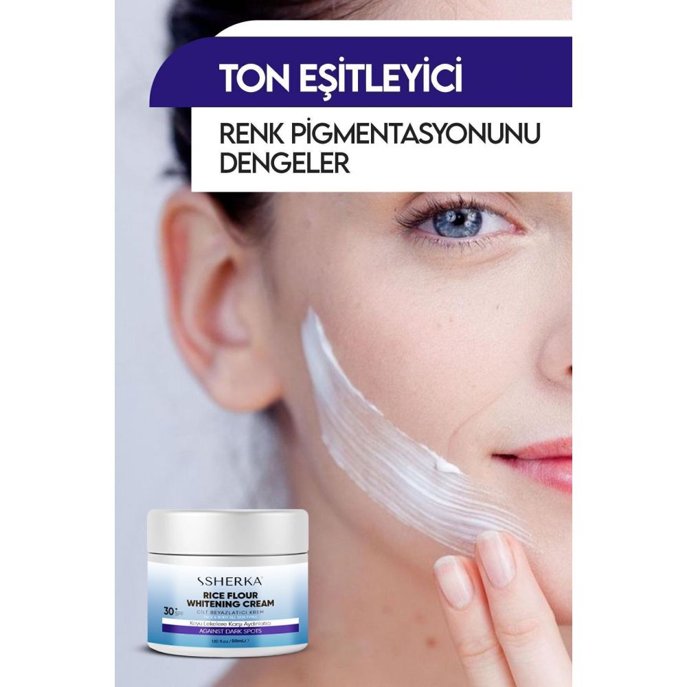 Cilt Beyazlatıcı Aydınlatıcı Leke Karşıtı Bakım Kremi 30 spf 50ml