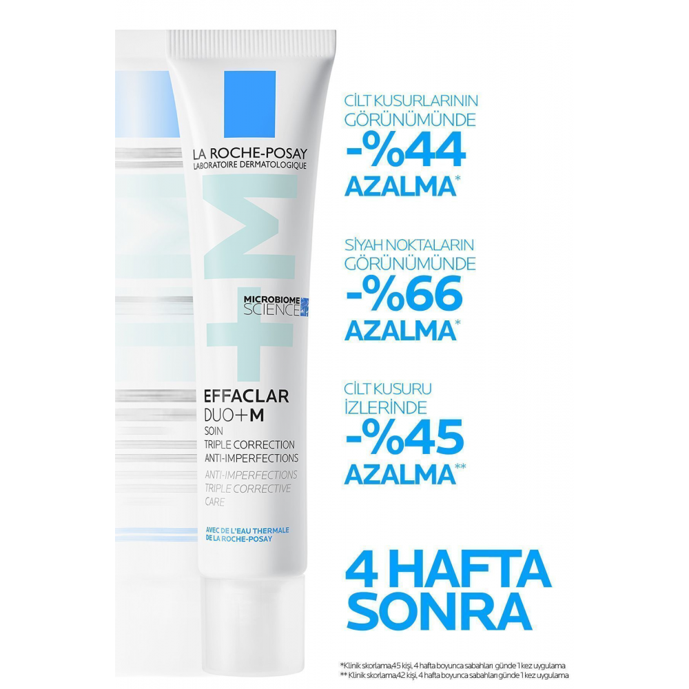 Effaclar Duo+M Yağlı, Akne/Sivilce Eğilimli Ciltler için Yüz Bakım Kremi 40ml