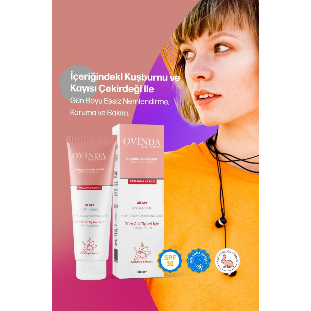 Gündüz Bakım Kremi Spf30 Güneş Koruyucu - Leke, Yaşlanma & Kırışıklık Karşıtı 50 ml