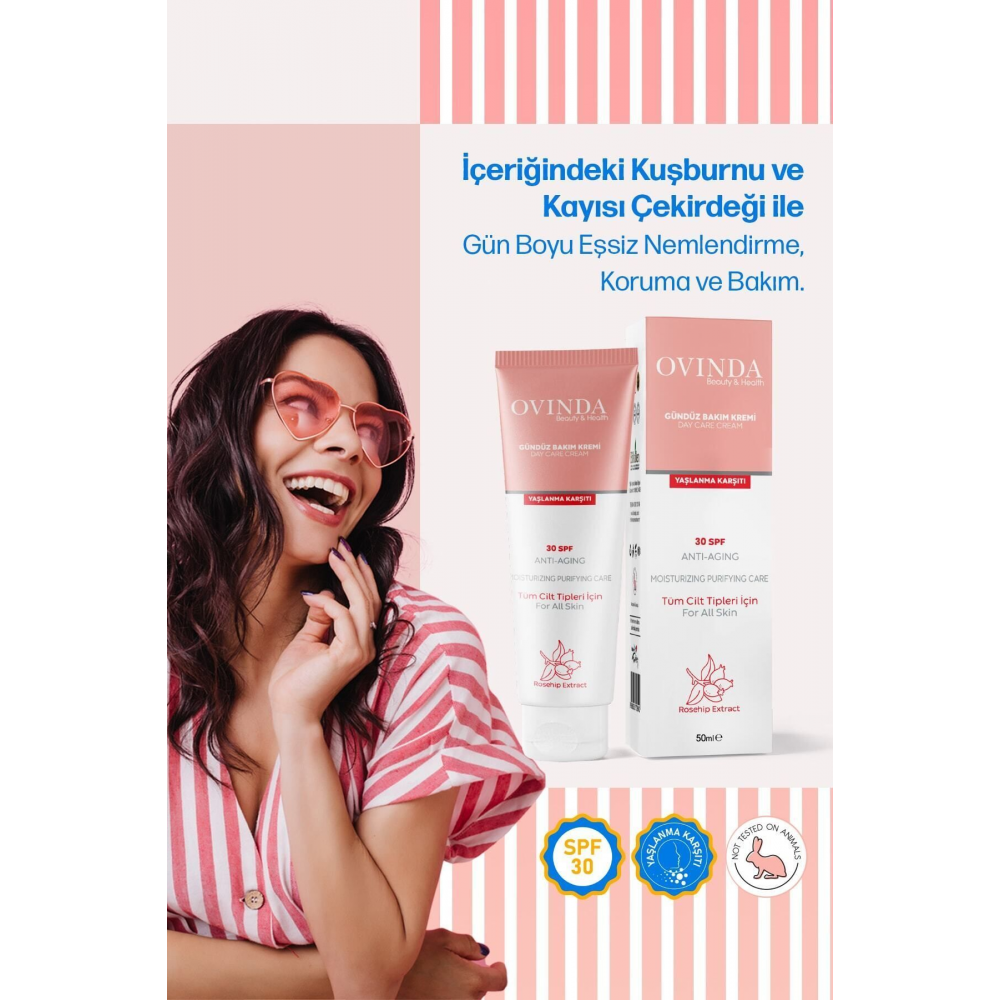 Gündüz Bakım Kremi Spf30 Güneş Koruyucu - Leke, Yaşlanma & Kırışıklık Karşıtı 50 ml